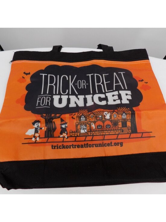 Other - Trick Or Treat for Unicef Halloween Reusable Tote Bag NEW Retro Orange Black
